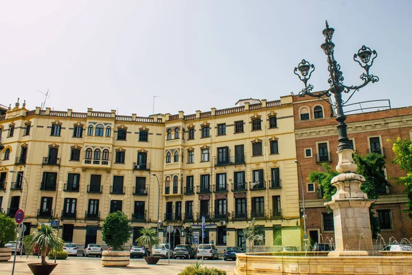 Séville Espagne Août 2021 Façade Bâtiment Dans Les Rues Séville — Photo