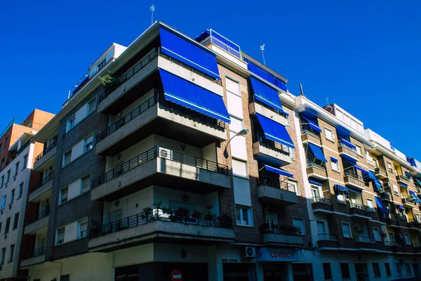 Sevilla Automatische Übersetzung Spanien August 2021 Fassade Eines Gebäudes Den — Stockfoto