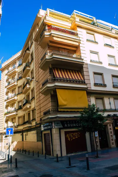 Sevilla España Agosto 2021 Fachada Edificio Las Calles Sevilla Ciudad —  Fotos de Stock