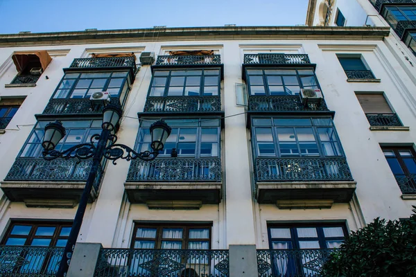 Sevilla España Agosto 2021 Fachada Edificio Las Calles Sevilla Ciudad — Foto de Stock