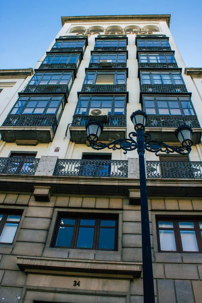 Sevilla España Agosto 2021 Fachada Edificio Las Calles Sevilla Ciudad — Foto de Stock