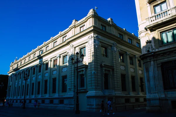 Sevilha Espanha Agosto 2021 Fachada Edifício Nas Ruas Sevilha Cidade — Fotografia de Stock