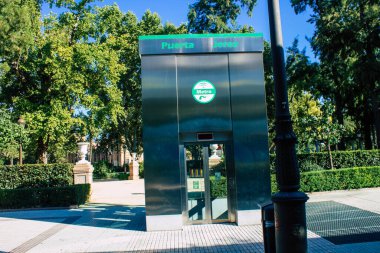 Seville İspanya 10 Ağustos 2021 Sevilla şehri, sembolik bir şehir ve İspanya 'nın güneyindeki Endülüs Bölgesi' nin başkenti.