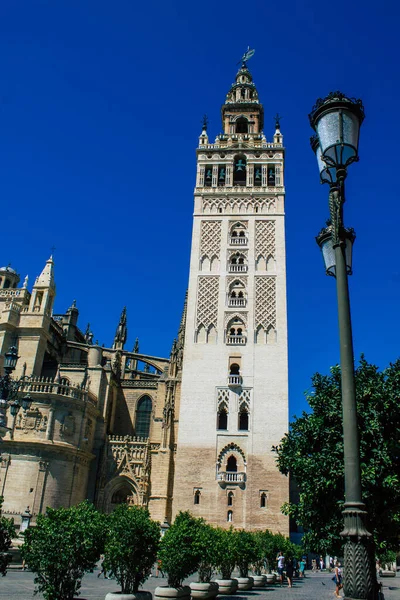 Sevilha Espanha Agosto 2021 Paisagem Urbana Cidade Sevilha Cidade Emblemática — Fotografia de Stock