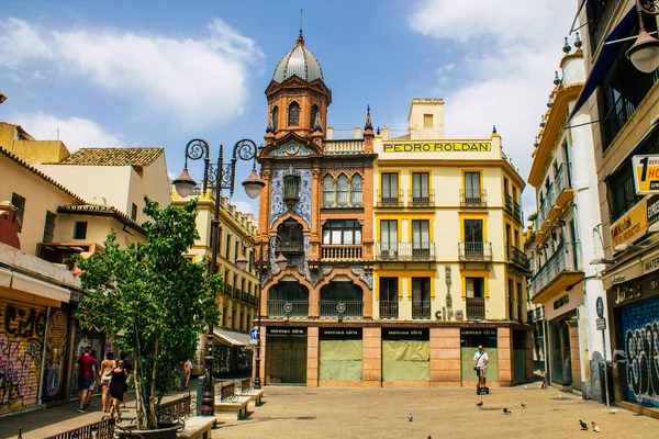 Sewilla Hiszpania Sierpnia 2021 Miejski Krajobraz Miasta Sewilla Symboliczne Miasto — Zdjęcie stockowe