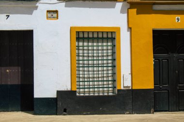 Seville İspanya 10 Ağustos 2021 Sevilla şehri, sembolik bir şehir ve İspanya 'nın güneyindeki Endülüs Bölgesi' nin başkenti.