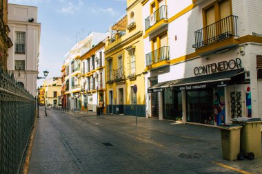 Seville İspanya 10 Ağustos 2021 Sevilla şehri, sembolik bir şehir ve İspanya 'nın güneyindeki Endülüs Bölgesi' nin başkenti.
