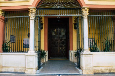 Seville İspanya 10 Ağustos 2021 Sevilla şehri, sembolik bir şehir ve İspanya 'nın güneyindeki Endülüs Bölgesi' nin başkenti.