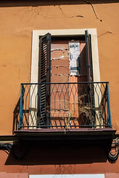 Seville Spain August 2021 Window Building Streets Seville Emblematic City — Stock Photo, Image