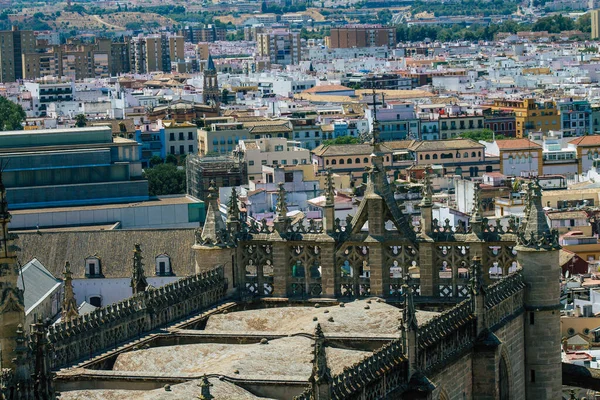 Sevilha Espanha Agosto 2021 Vista Panorâmica Carmona Alto Giralda Antigo — Fotografia de Stock