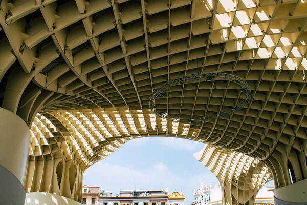 Sevilha Espanha Agosto 2021 Metropol Parasol Popularmente Ligado Nome Las — Fotografia de Stock