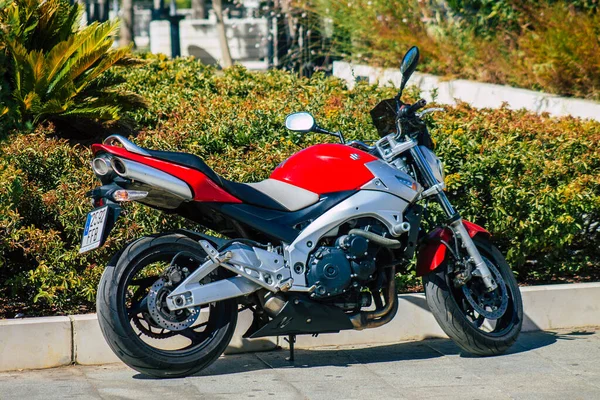 Carmona Espanha Agosto 2021 Suzuki Gxr 700 Motocicleta Estacionada Nas — Fotografia de Stock