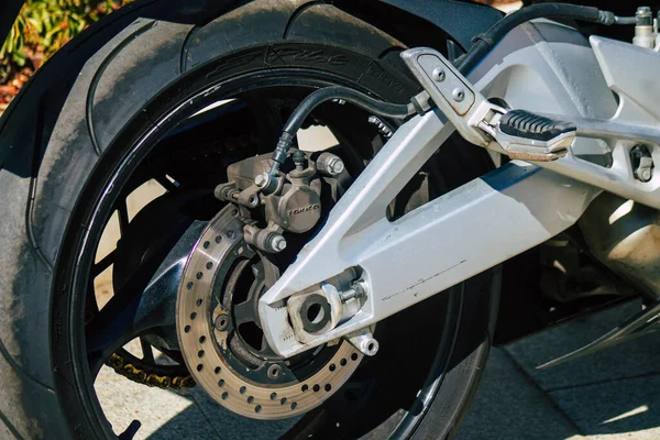 Carmona Spain August 2021 Suzuki Gxr 700 Motorcycle Parked Streets — Stock Photo, Image