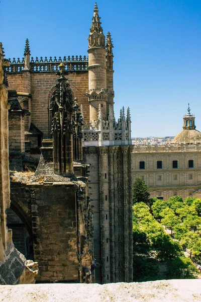 Seville Spain August 2021 View Saint Metropolitan Patriarchal Cathedral Seville — Stock Photo, Image