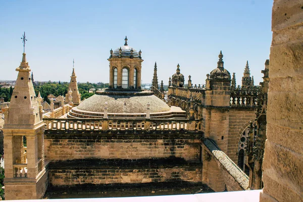 Seville Spain August 2021 View Saint Metropolitan Patriarchal Cathedral Seville — Stock Photo, Image