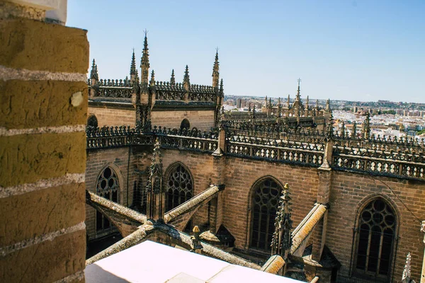 Seville Spain August 2021 View Saint Metropolitan Patriarchal Cathedral Seville — Stock Photo, Image