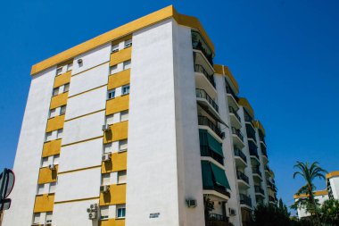 Seville İspanya 21 Ağustos 2021 Seville 'deki Triana Mahallesi' nde bulunan bina, İspanya 'nın güneyindeki Endülüs Bölgesi' nin sembolik şehri ve başkenti.