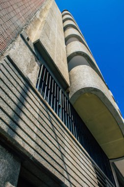 Seville İspanya 21 Ağustos 2021 İspanya 'nın güneyinde, sembolik şehir ve Endülüs Bölgesi' nin başkenti Sevilla şehrinde yer alan bina.