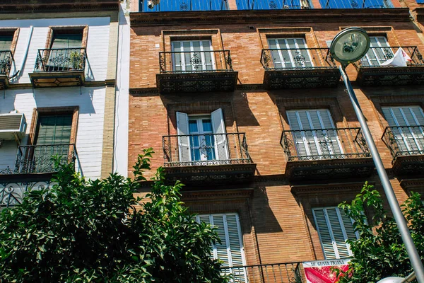 Sevilla España Agosto 2021 Edificio Situado Barrio Triana Sevilla Ciudad — Foto de Stock