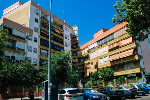 2021年8月21日 西班牙塞维利亚建筑位于塞维利亚的Triana街区 是西班牙南部Andalusia地区的象征城市和首府 — 图库照片