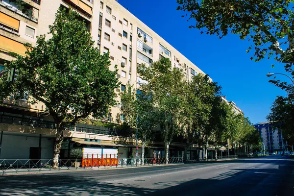 Sevilla Spanje Augustus 2021 Gebouw Gelegen Stad Sevilla Symbolische Stad — Stockfoto