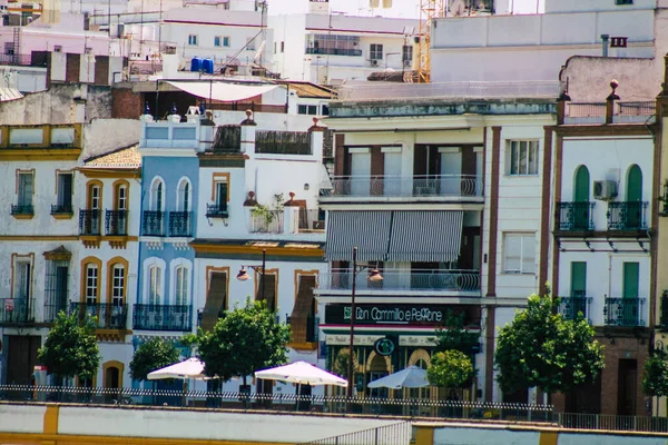 Sevilla Spanje Augustus 2021 Gebouw Gelegen Stad Sevilla Symbolische Stad — Stockfoto