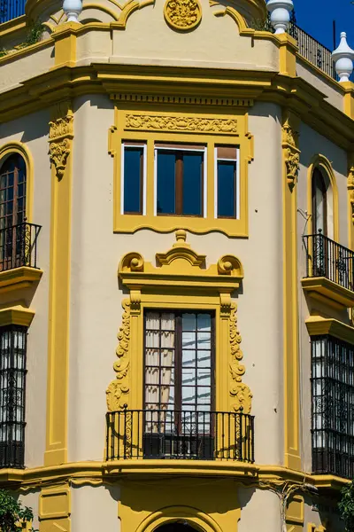 Sevilla Spanje Augustus 2021 Gebouw Gelegen Stad Sevilla Symbolische Stad — Stockfoto