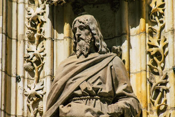 Sevilla Spanien Augusti 2021 Staty Fasaden Saint Metropolitan Och Patriarchal — Stockfoto