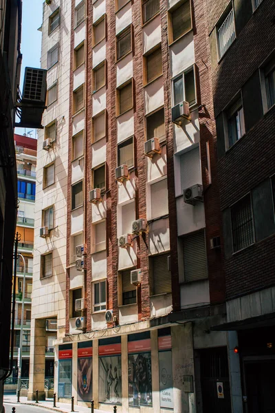 Sevilha Espanha Agosto 2021 Fachada Edifício Nas Ruas Sevilha Uma — Fotografia de Stock