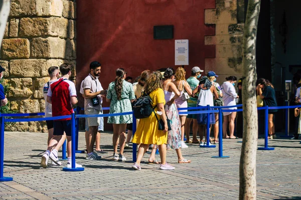 Іспанія Серпня 2021 Туристи Які Гуляють Вулицями Севільї Під Час — стокове фото