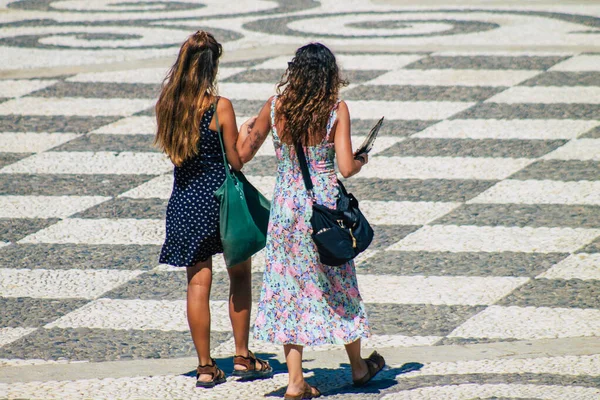 Sevilha Espanha Agosto 2021 Turistas Visitam Parque Maria Luisa Primeiro — Fotografia de Stock