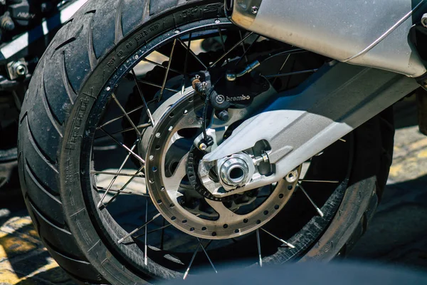 Seville Spain September 2021 Ducati 1260 Motorcycle Parked Streets Seville — Stock Photo, Image