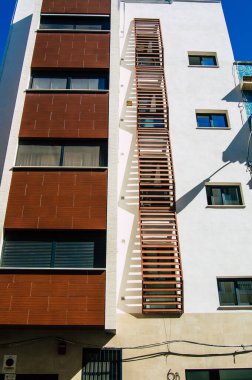 Seville İspanya 4 Eylül 2021 İspanya 'nın güneyinde, sembolik şehir ve Endülüs Bölgesi' nin başkenti Sevilla şehrinde yer alan bina.