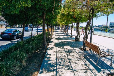 Seville İspanya 4 Eylül 2021 Sevilla şehri, sembolik şehir ve Endülüs Bölgesi 'nin başkenti, İspanya' nın güneyinde