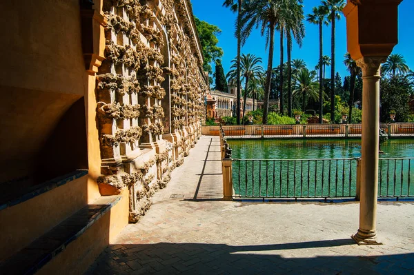 Seville Spain September 2021 Alcazar Seville Its Gardens Fortified Palace — Stock Photo, Image