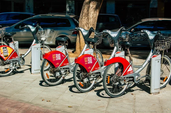 Sevilla Španělsko Září 2021 Bezbariérový Pronájem Jízdních Kol Krátkou Dobu — Stock fotografie