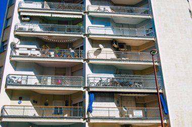 Seville İspanya 18 Eylül 2021 İspanya 'nın güneyinde, sembolik şehir ve Endülüs Bölgesi' nin başkenti Sevilla şehrinde yer alan bina.