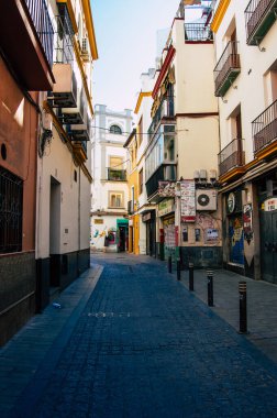 Sevilla İspanya 18 Eylül 2021 Sevilla şehri, sembolik şehir ve Endülüs Bölgesi 'nin başkenti, İspanya' nın güneyinde.