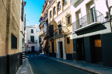 Sevilla İspanya 18 Eylül 2021 Sevilla şehri, sembolik şehir ve Endülüs Bölgesi 'nin başkenti, İspanya' nın güneyinde.