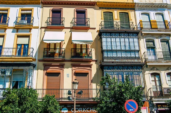 Sevilla Spanje September 2021 Gebouw Gelegen Stad Sevilla Symbolische Stad — Stockfoto