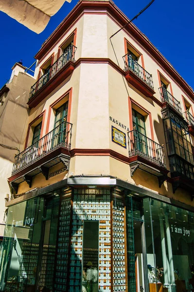 Seville Spain September 2021 Building Located City Seville Emblematic City — Stock Photo, Image