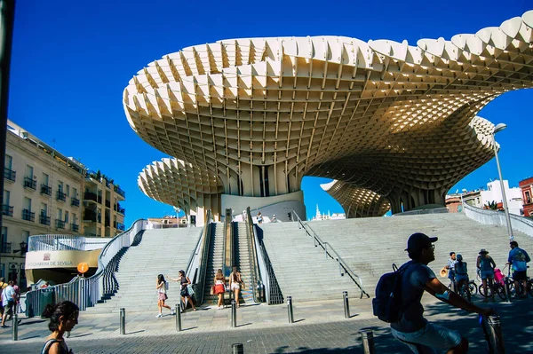 Siviglia Spagna Settembre 2021 Paesaggio Urbano Siviglia Città Emblematica Capitale — Foto Stock