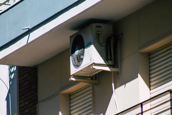 Séville Espagne Septembre 2021 Sur Façade Bâtiment Dans Les Rues — Photo