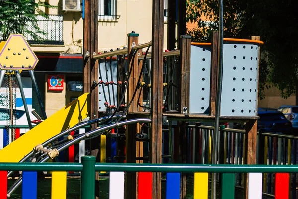 Sevilla Automatische Übersetzung Spanien September 2021 Spielplatz Den Straßen Von — Stockfoto