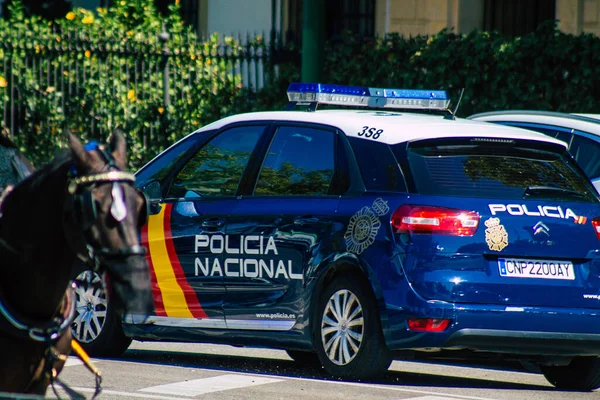 Sevilla España Septiembre 2021 Patrulla Policial Patrulla Por Las Calles — Foto de Stock