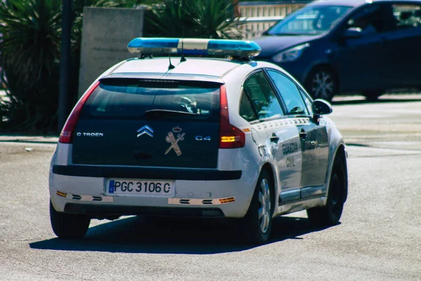 Sevilla España Septiembre 2021 Patrulla Policial Patrulla Por Las Calles — Foto de Stock