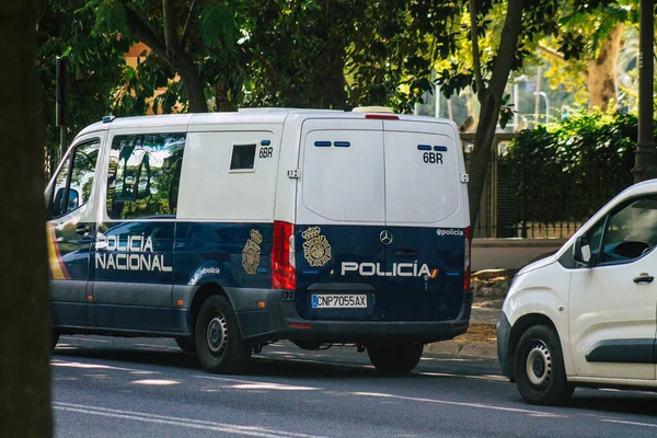 Іспанія Вересня 2021 Року Поліцейська Машина Севільї Патрулює Вулиці Севільї — стокове фото