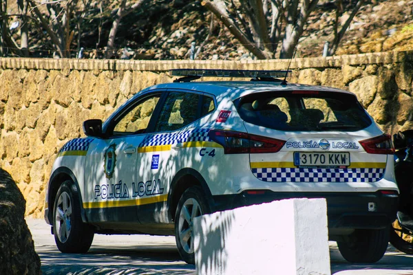 Carmona España Septiembre 2021 Policía Local Patrulla Las Calles Carmona — Foto de Stock