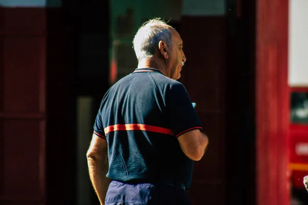 Seville Spain September 2021 Seville Firefighters Training Fire Station Coronavirus — Stock Photo, Image