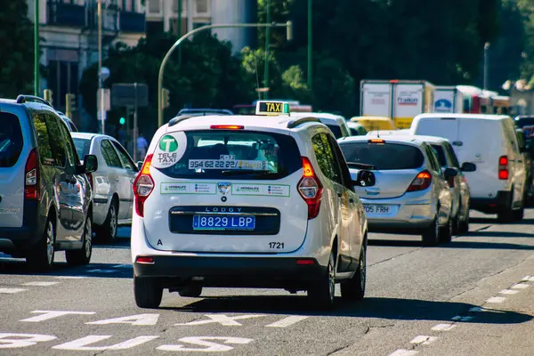 Seville Spain September 2021 Traffic Jam Streets Seville Emblematic City — Stock Photo, Image